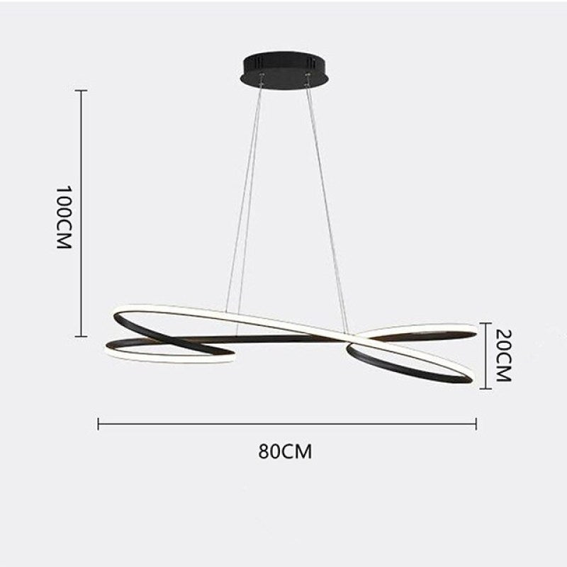 Arisha Luminaires Suspension Papillon LED Moderne Métal Salle à manger - Neutralighting