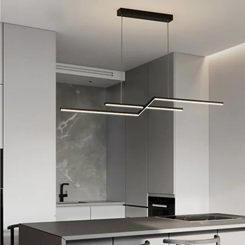 Arisha Luminaires Suspension LED Linéaire Moderne Métal Chevet Chambre - Neutralighting