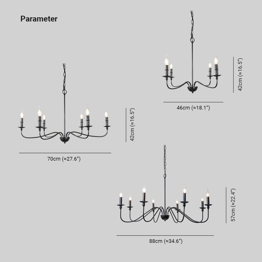 Silva Grande Luminaires Suspensions Vintage LED Métal Noir/Doré Salon