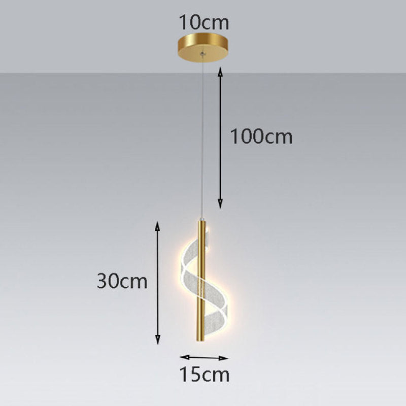 Arisha Luminaires Suspension Chevet LED Nordique Métal Salle à manger - Neutralighting