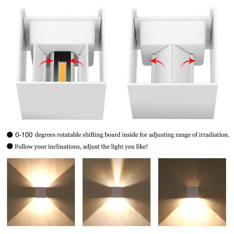 Nexu Applique Murale Carrrée Minimaliste Intérieur/Extérieur - Neutralighting