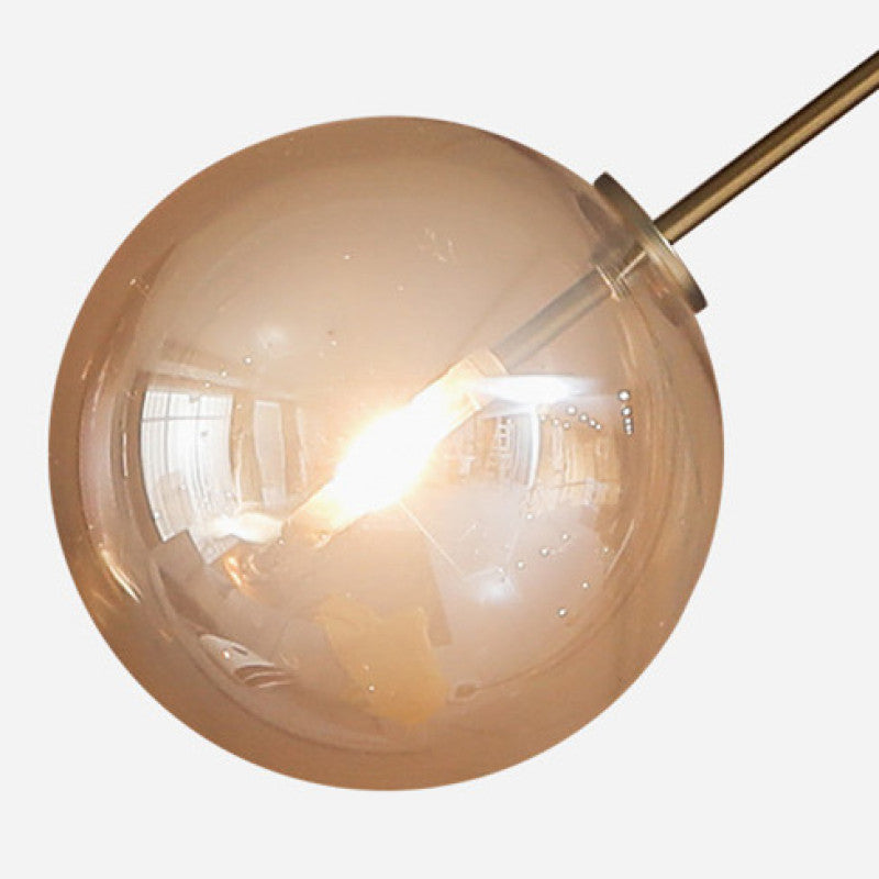 Valentina Lampadaire Globe Moderne, Métal/Verre, Or, Salon - Neutralighting