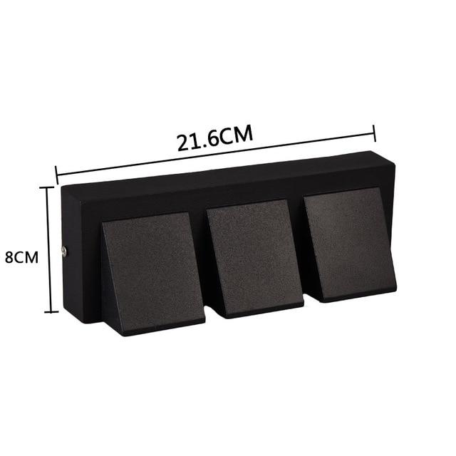Ray Applique Murale Linéaire Moderne Simple, Métal, LED, Noir, Jardin - Neutralighting
