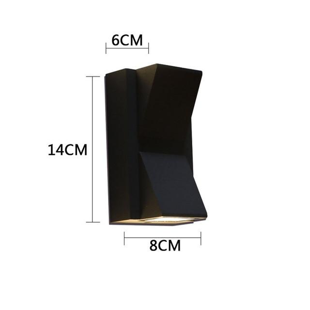 Ray Applique Murale Linéaire Moderne Simple, Métal, LED, Noir, Jardin - Neutralighting
