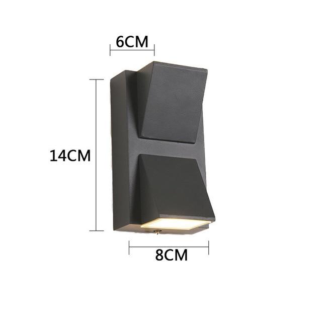 Ray Applique Murale Linéaire Moderne Simple, Métal, LED, Noir, Jardin - Neutralighting
