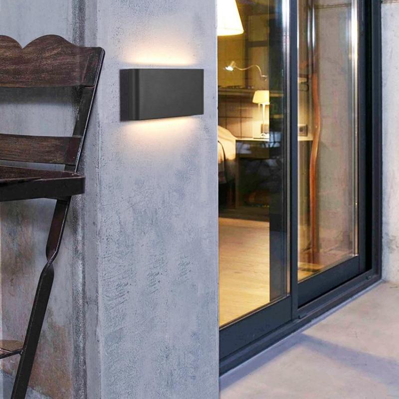 Ray Applique Murale LED Moderne Minimaliste, Noir/Blanc, Cour - Neutralighting