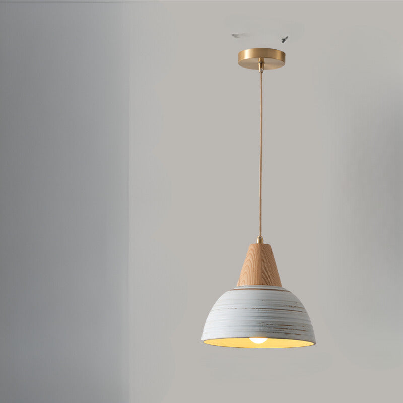 Muto Nordique LED Suspension Métal/Céramique/Bois Chambre À Coucher - Neutralighting