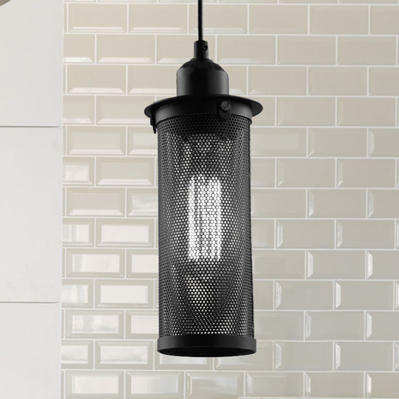 Arisha Industrielle LED Suspension Noir Métal Salon Chambre à coucher - Neutralighting