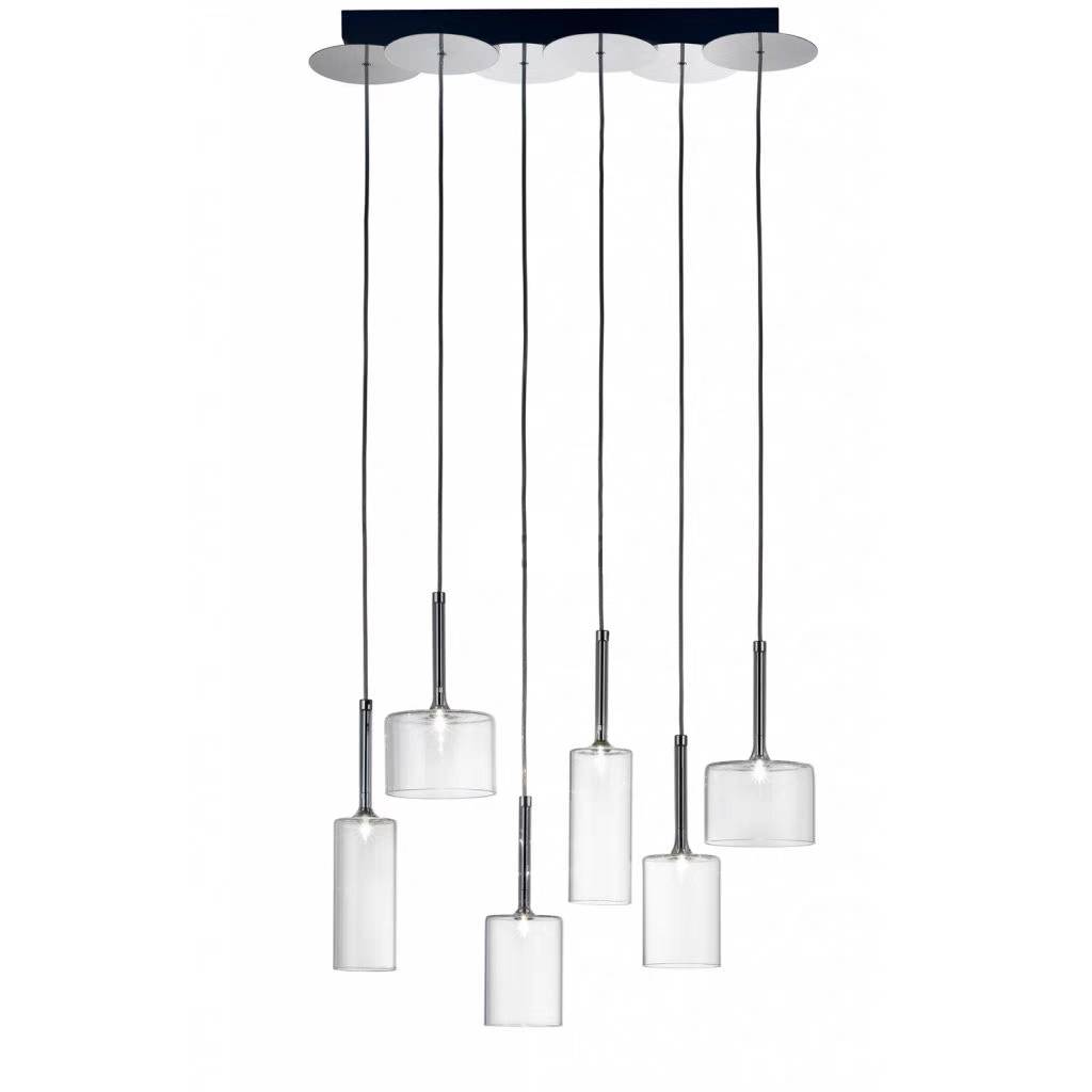 Kristy Design LED Suspension Clair Verre/Métal Chambre à coucher - Neutralighting