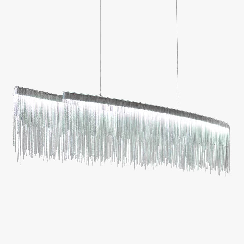 Arisha Suspension Linéaire Luxueux, Acrylique/Metal, Doré/Chrome, Chambre - Neutralighting