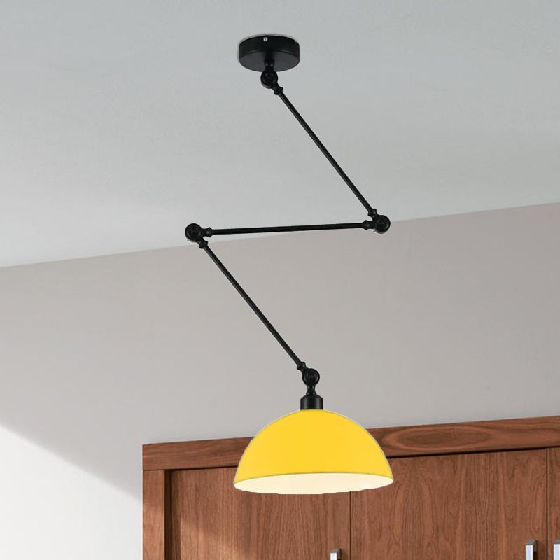 Aria Dôme Moderne LED Suspension Noir/Vert Métal Chambre à coucher - Neutralighting