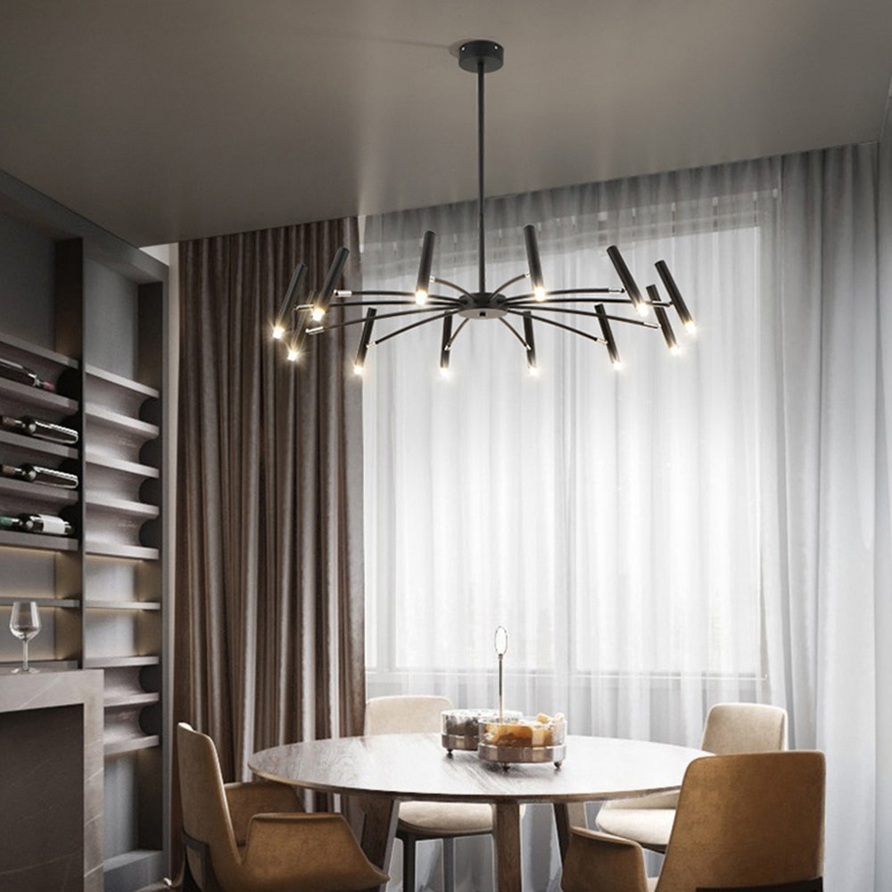 Theno Lustre Simple Noir/Blanc Etude/Salon/Salle à Manger - Neutralighting