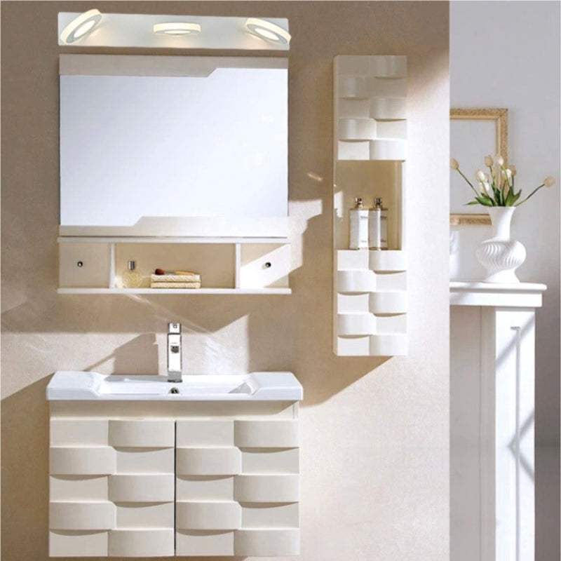 Arisha Applique Murale Nordique Simple Métal/Acrylique Blanc Salle de Bain - Neutralighting