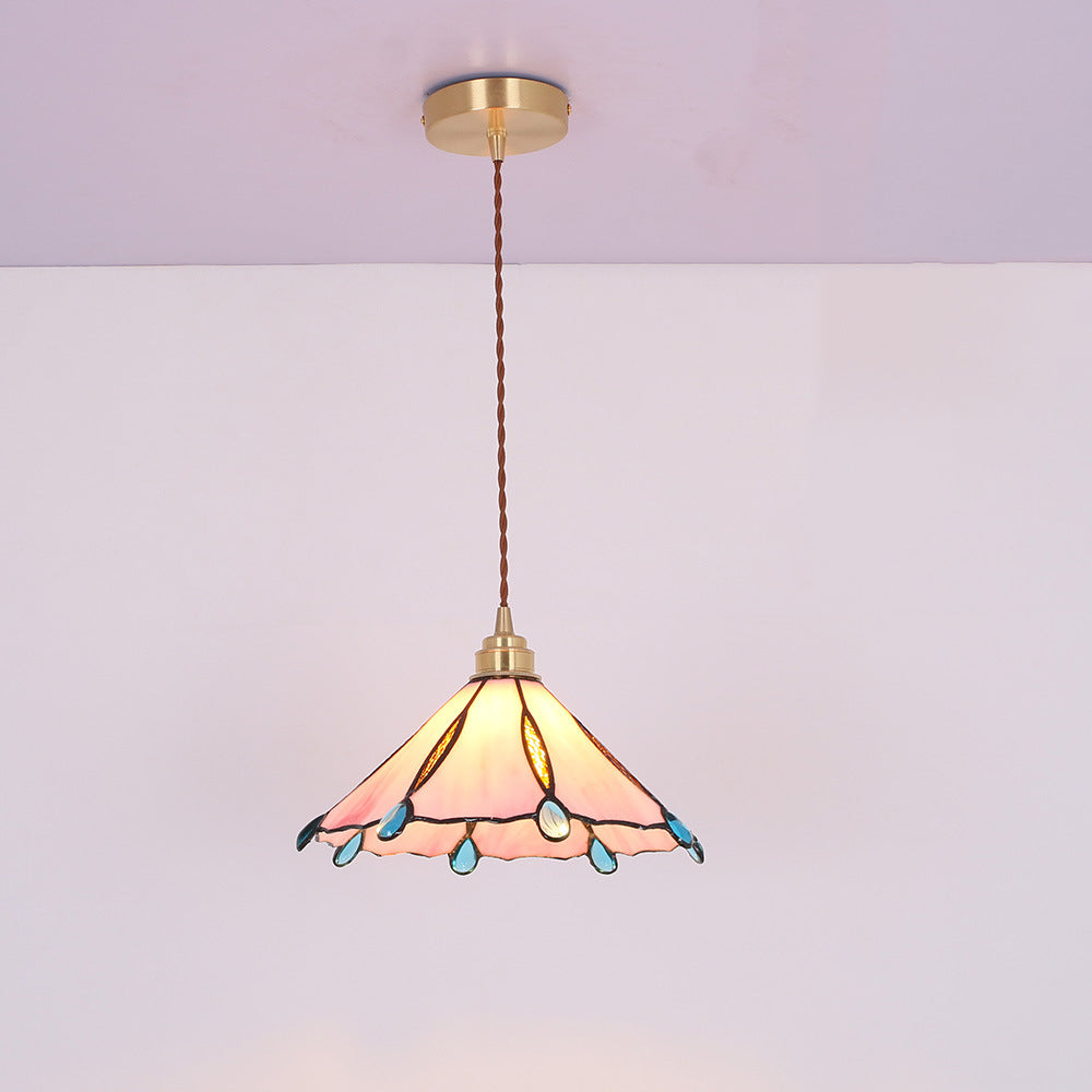Tiffany Vintage Suspension Métal/Verre Chambre/Salon/Entrée - Neutralighting