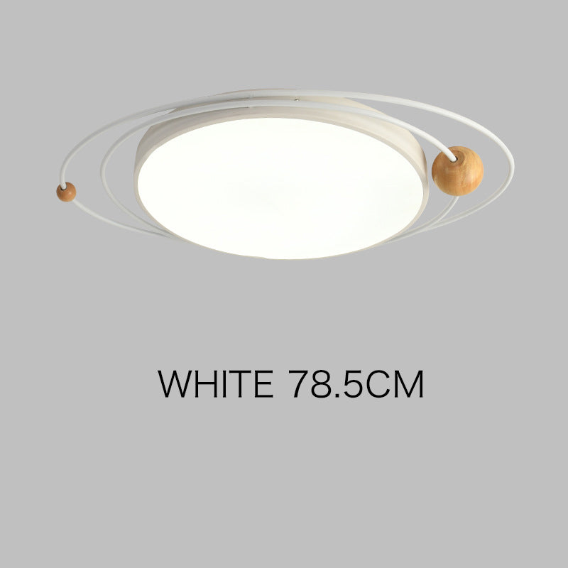 Arisha Plafonnier Rond Moderne, Metal/Bois, Blanc/Noir/Gris/Vert/Bleu, Salon - Neutralighting