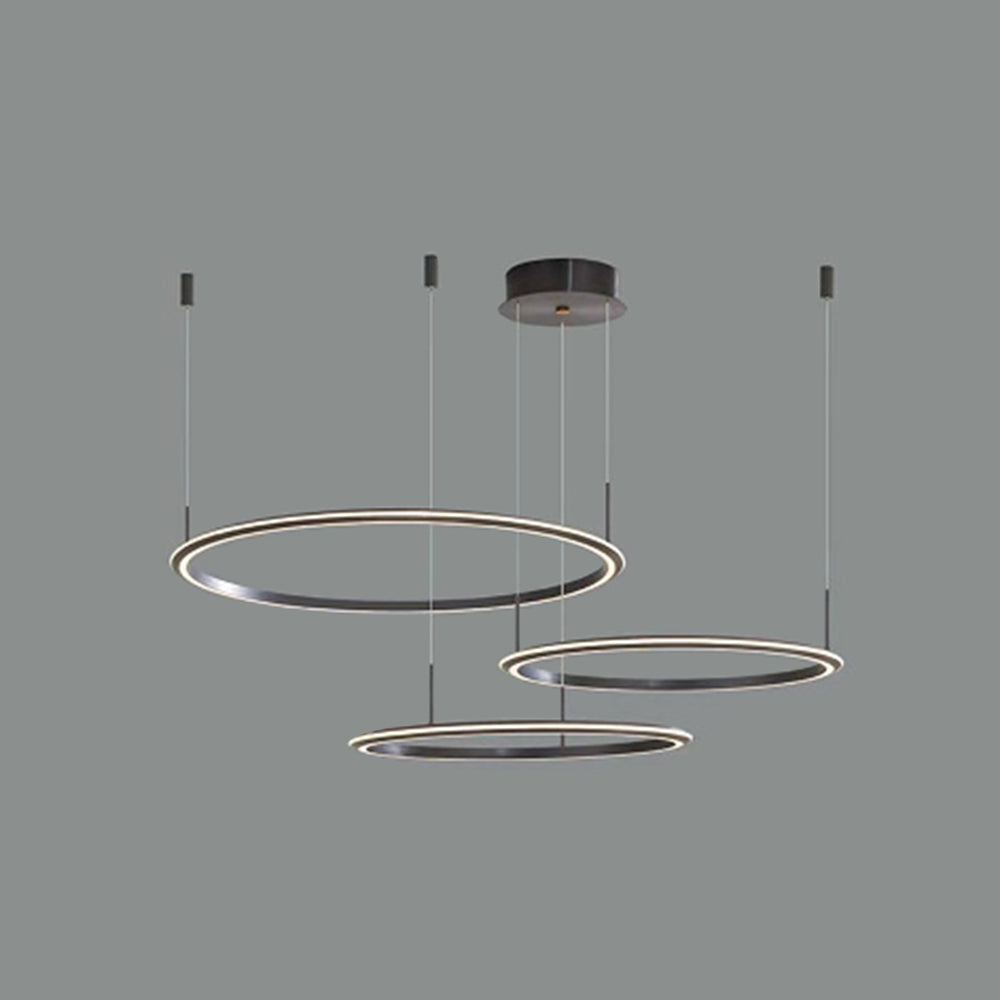 Arisha Suspension Ronde Minimaliste, Métal, Noir/Blanc, Salle de Séjour/Chambre à Coucher - Neutralighting