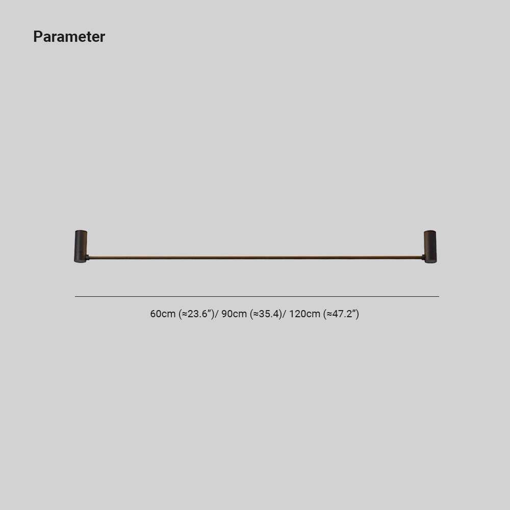 Ray Plafonnier Linéaire Minimaliste Métal/Acrylique Noir Salon/Chambre à Coucher - Neutralighting
