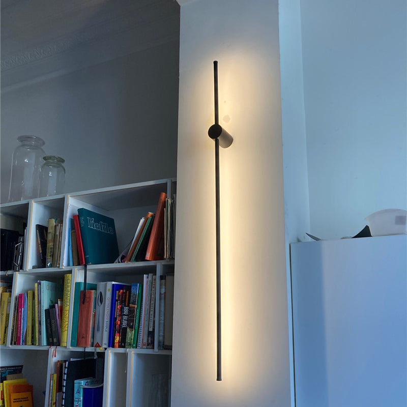 Eonix Applique Murale d'Extérieur Minimaliste Linéaire LED. Métal. Noir. Jardin - Neutralighting