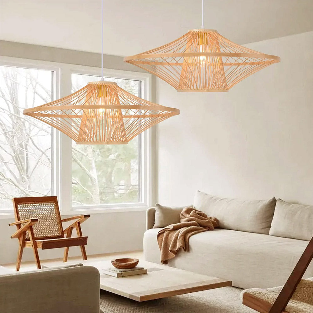 Ritta Suspension Créative Fait à la Main Bambou Salon - Neutralighting