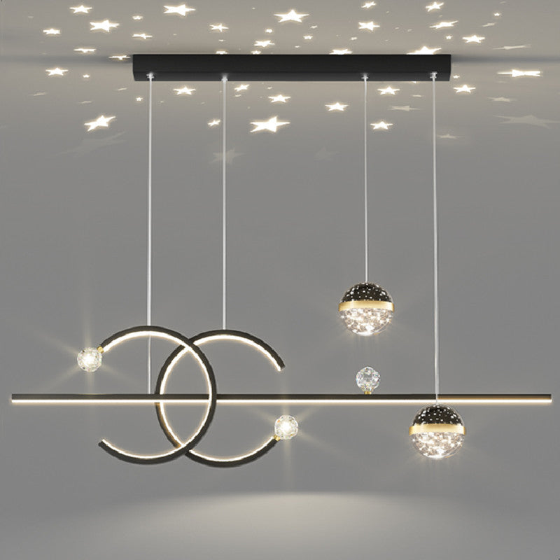 Arisha Luminaires Suspension d'Étoile LED Élegante Métal/Cristal Salon - Neutralighting