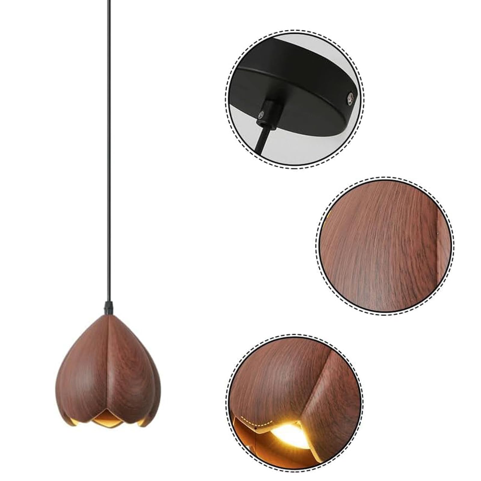 Ritta Fleur Vintage LED Suspension Métal Résine Salle à Manger - Neutralighting