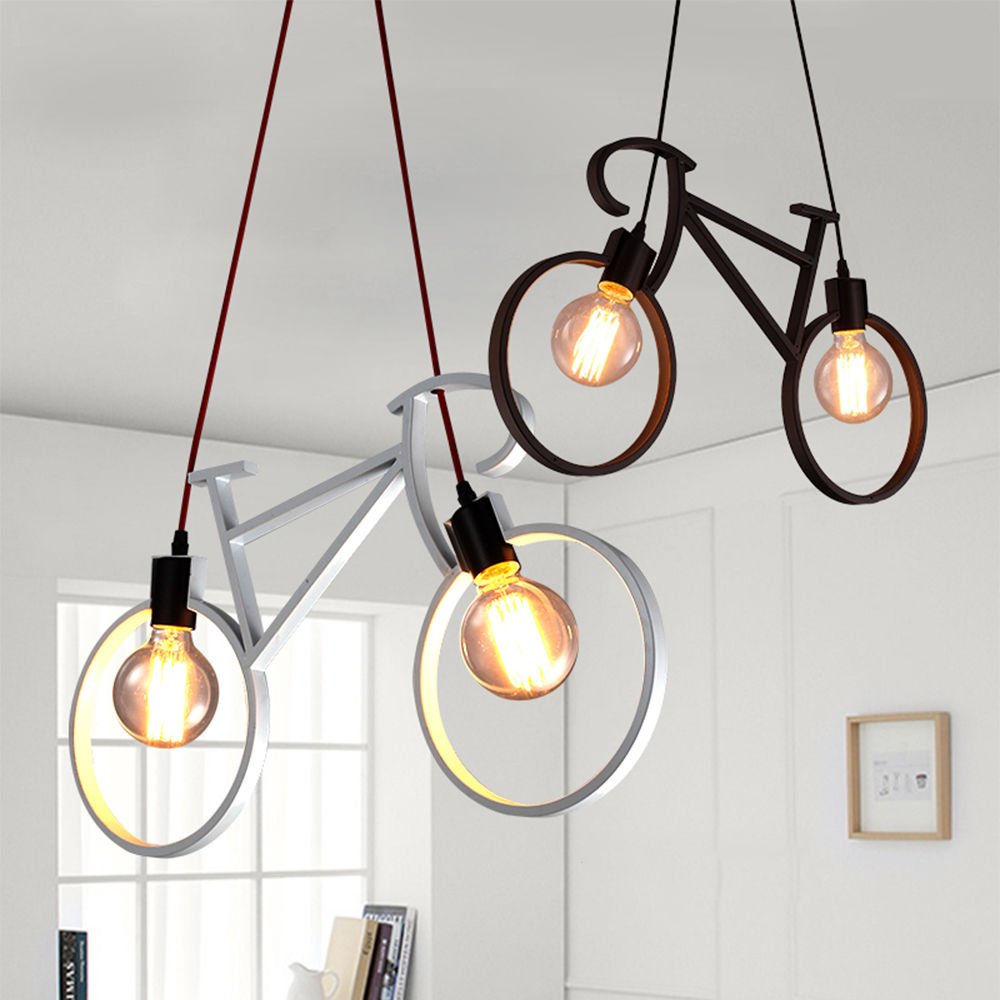 Mira Moderne Créatif Forme De Bicyclette LED Suspension Métal Salon - Neutralighting