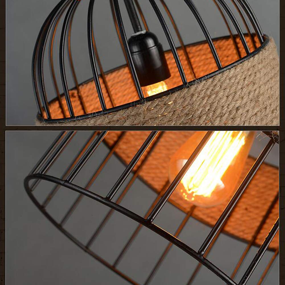 Epoch Design LED Cage à Oiseaux Suspension Métal/Corde Café/Bar/Restaurant - Neutralighting