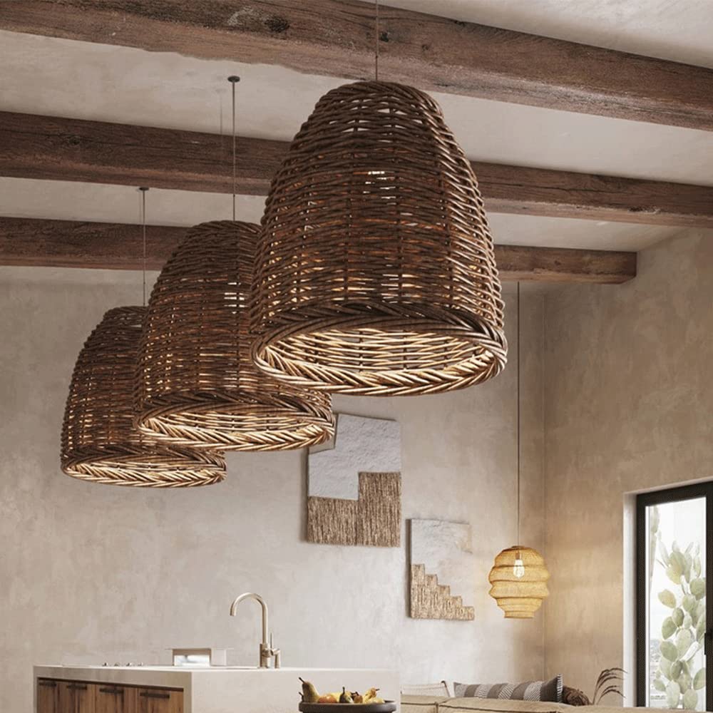 Ritta Suspension LED Vintage Rotin Salon/Chambre à Coucher - Neutralighting
