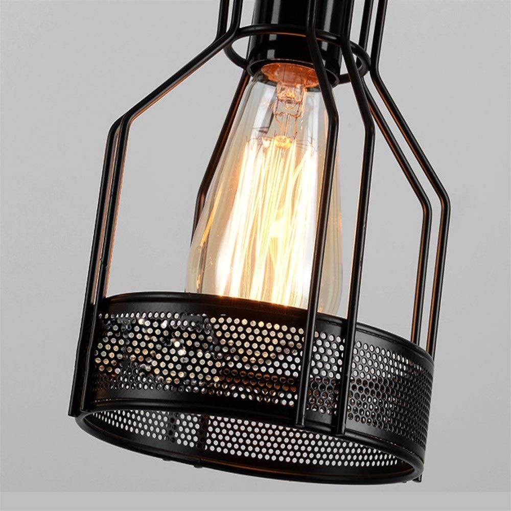 Epoch Lampe Suspension Industrielle Rétro LED en Métal Noir, Pour Bar - Neutralighting