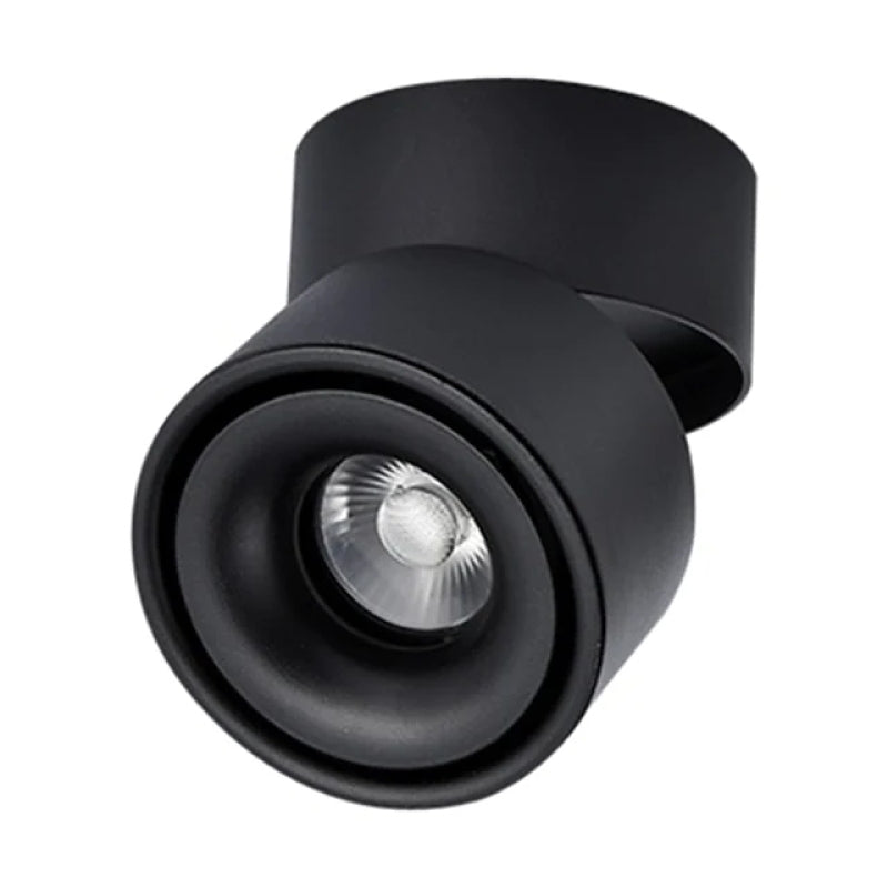 Arisha Plafonnier Rond Moderne, Métal, Blanc/Noir, Chambre - Neutralighting
