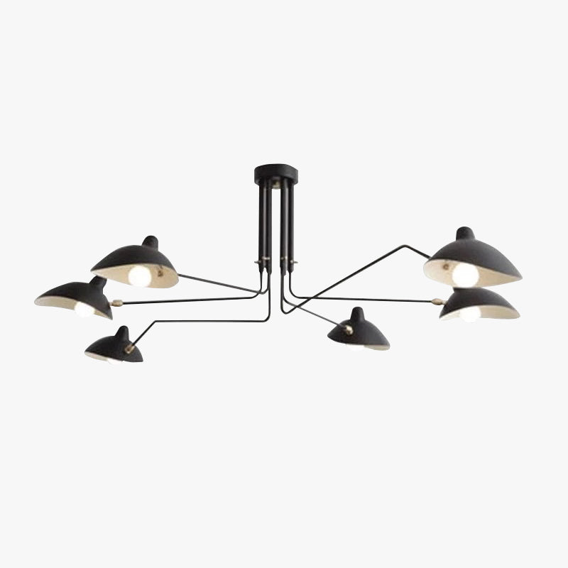 Arisha Luminaires Suspensions Industrielle Moderne Métal Noir Salle d'étude/Salon/Chambre - Neutralighting