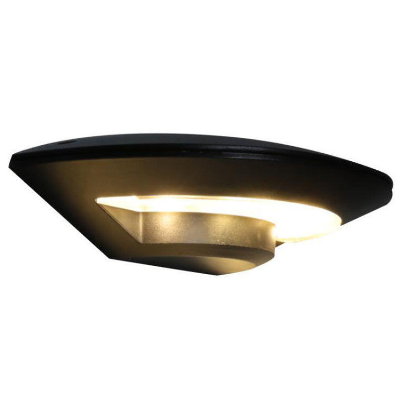 Ray Applique Murale Coquille Moderne Minimaliste, Métal, Noir, Jardin - Neutralighting