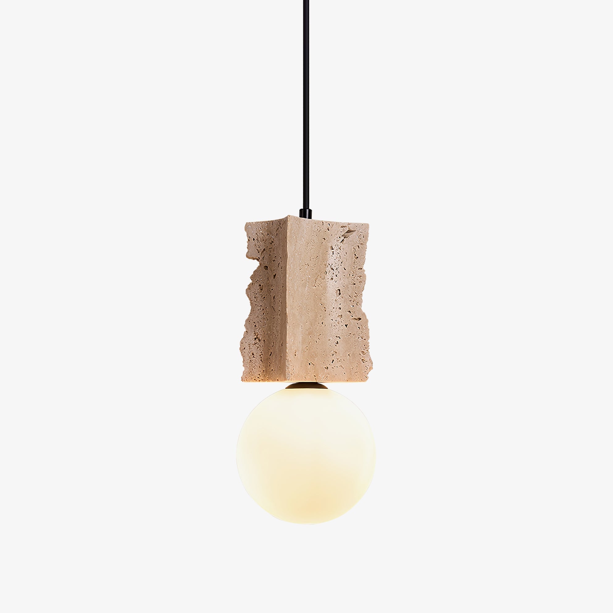 Travertine Raw Edge Pendant Light - Letslighting