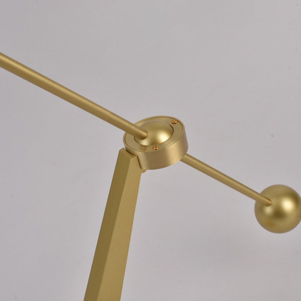 Arisha Design Simple Lampadaire Canne à Pêche Vintage Métal Or Salon/Chambre à Coucher