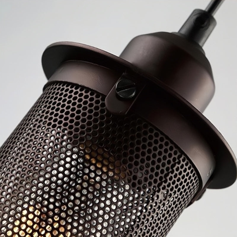Arisha Industrielle LED Suspension Noir Métal Salon Chambre à coucher - Neutralighting