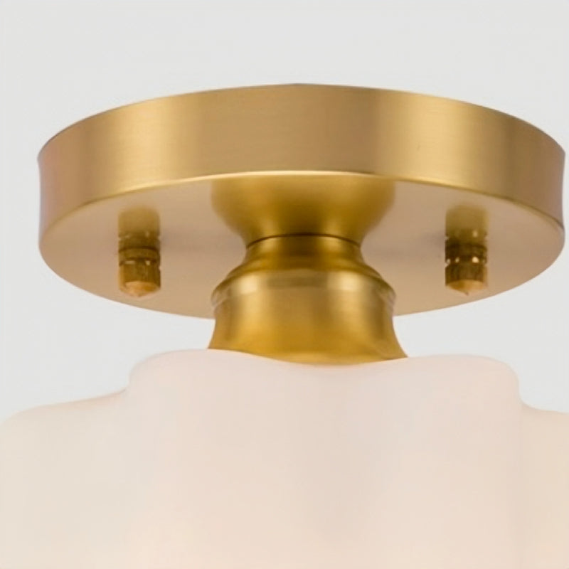 Arisha Vintage LED Plafonnier Laiton Métal Verre Salon Salle à manger - Neutralighting
