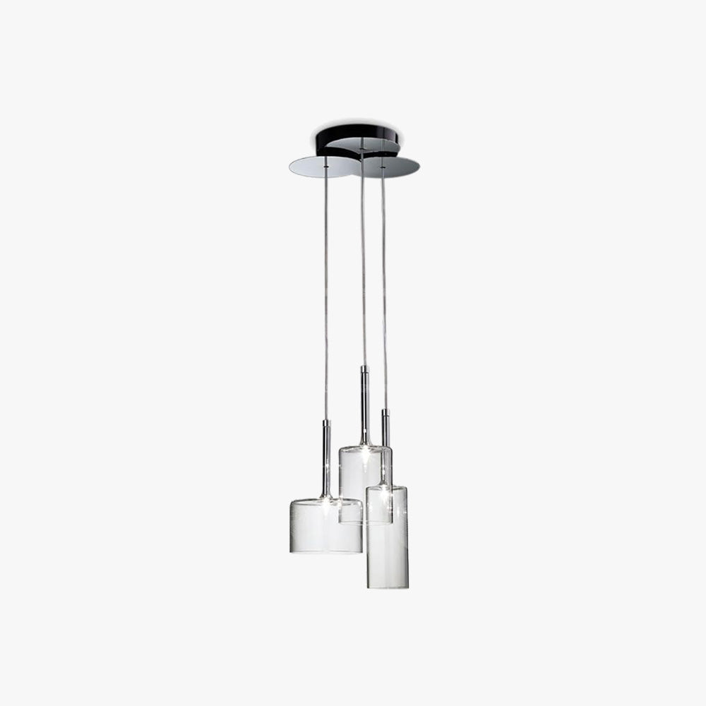 Kristy Design LED Suspension Clair Verre/Métal Chambre à coucher - Neutralighting