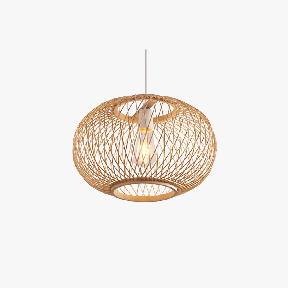 Ritta Vintage LED Suspension Acrylique Rotin Salle à Manger Chambre à coucher - Neutralighting