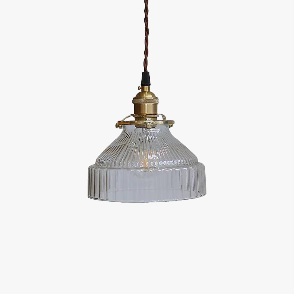 Arisha Vintage LED Suspension Laiton/Noire Verre Salle à Manger - Neutralighting