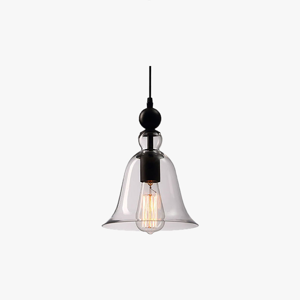 Arisha Industrielle Vintage LED Suspension Clair Métal/Verre Salle à manger - Neutralighting