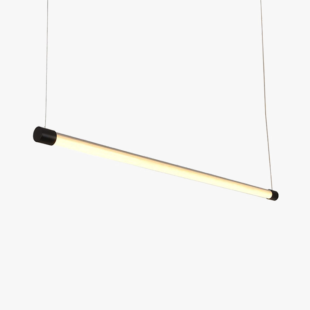 Ray Linéaire LED Suspension Noire Argent Métal Chambre à coucher - Neutralighting