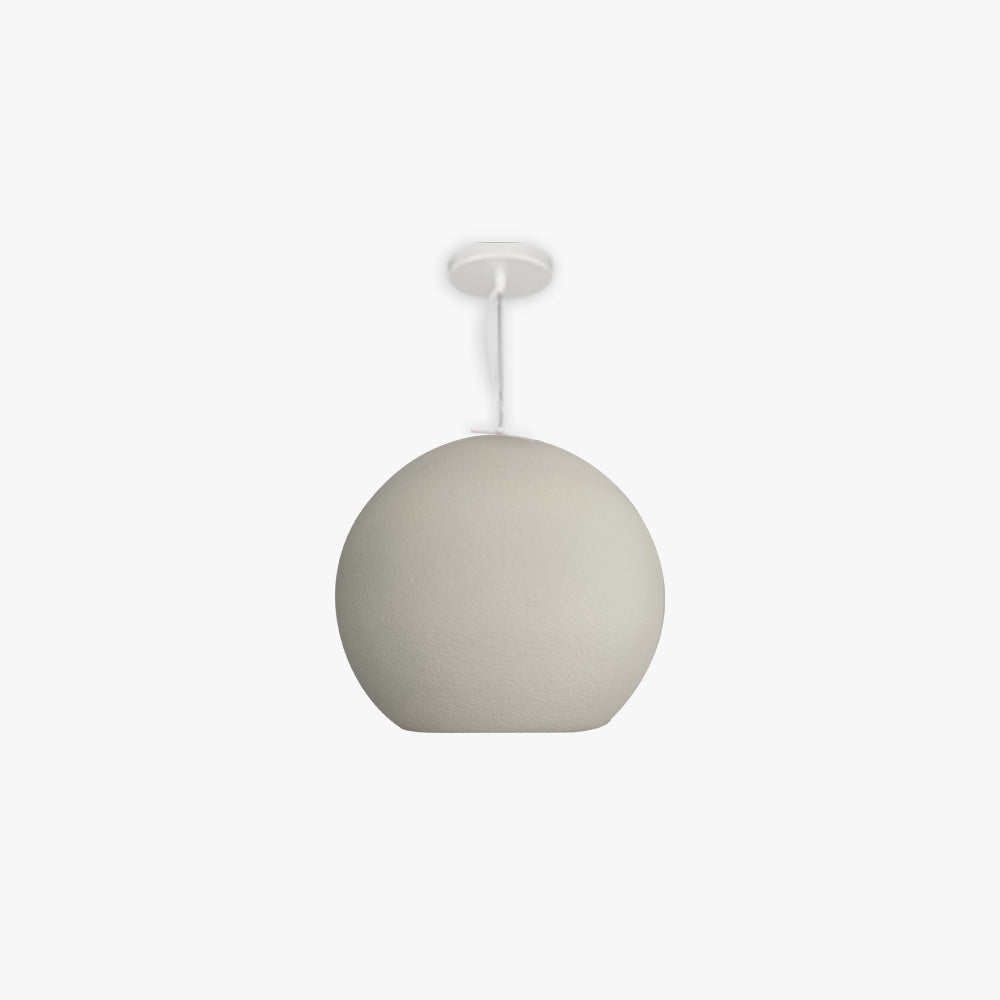 Avi Suspension Boule Minimaliste, Metal/Polystyrène, Blanc/Gris, Salon - Neutralighting