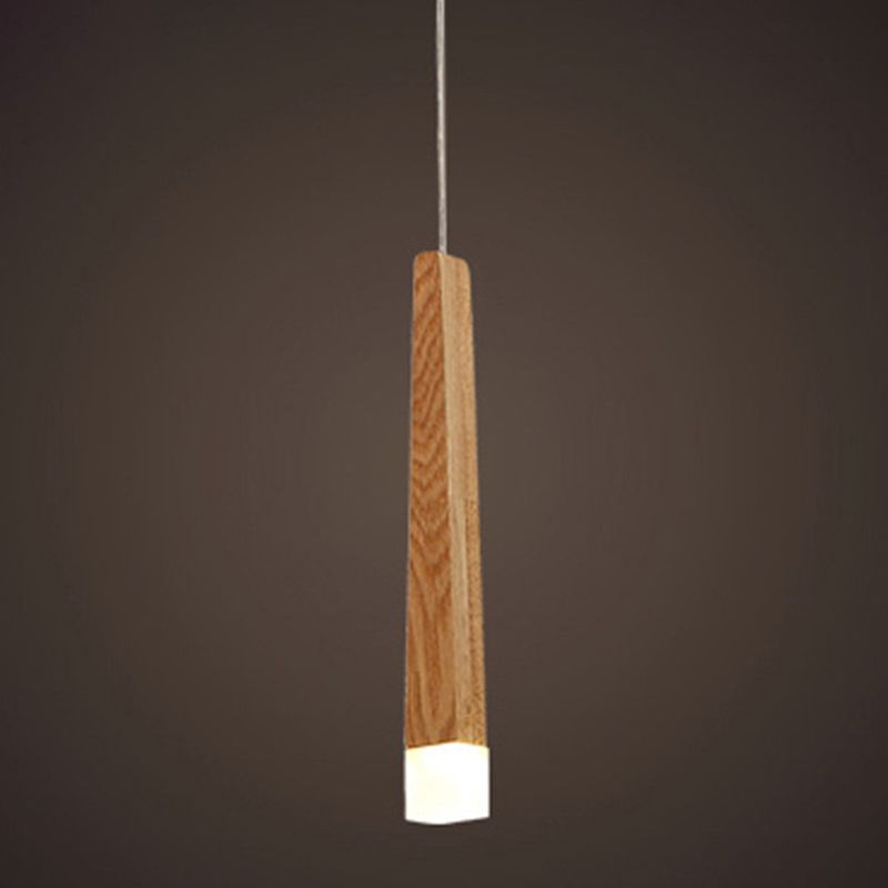 Muto Linéaire LED Suspension Bois/Acrylique Chambre à coucher Salle à manger - Neutralighting
