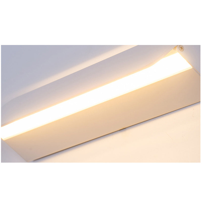 Ray Applique Murale Rectangulaire Moderne, Métal, Blanc, Jardin - Neutralighting