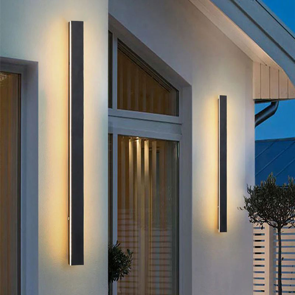 Elune Applique Murale Extérieur LED Étanche Minimaliste Métal Cour