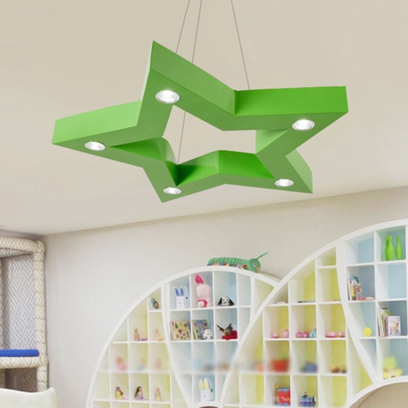 Aria Moderne LED Suspension Jaune Bleu Vert Métal Salle à Manger - Neutralighting