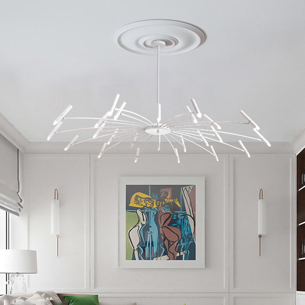 Theno Lustre Simple Noir/Blanc Etude/Salon/Salle à Manger - Neutralighting