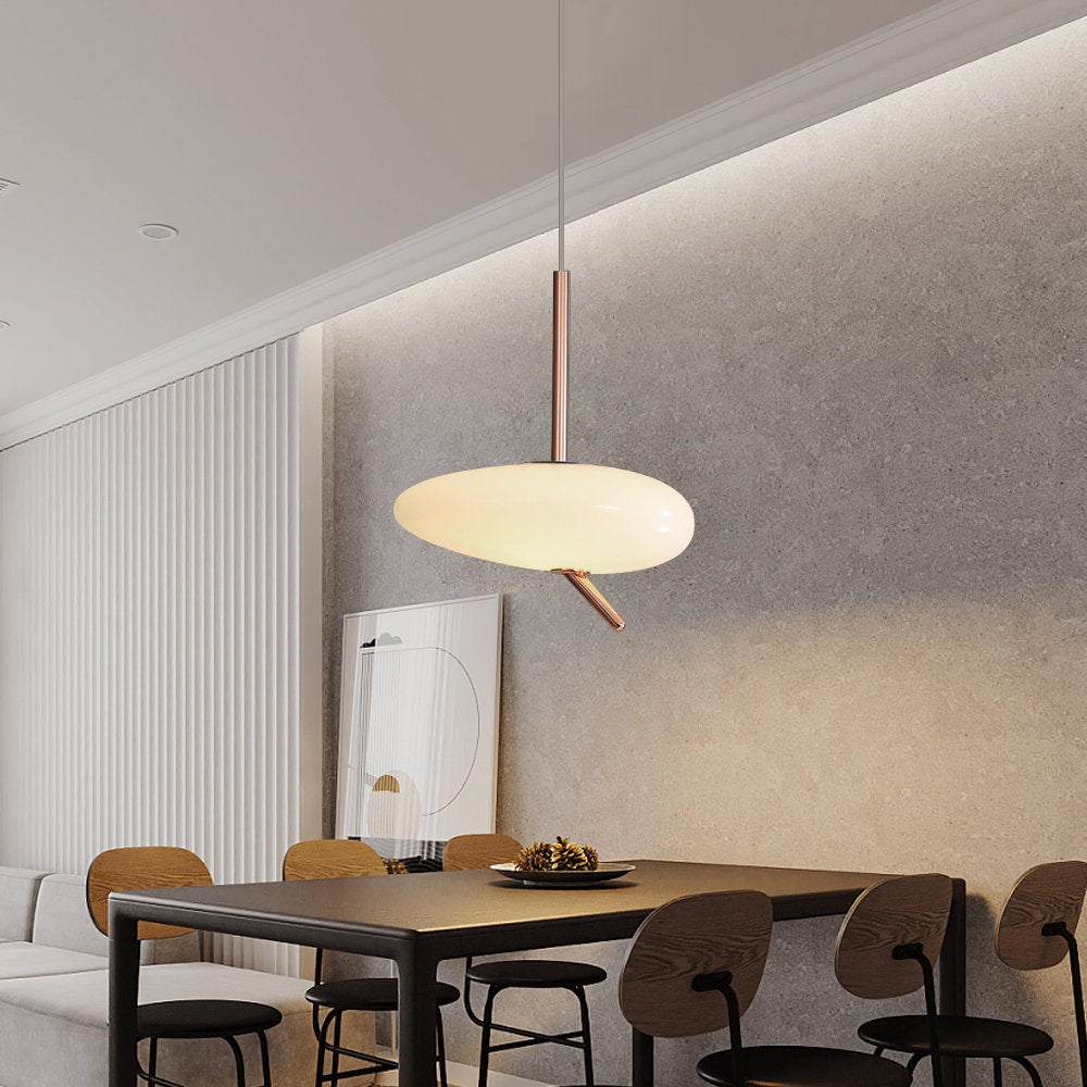 Valentina Suspension Moderne Galets Acrylique Métal Salon - Neutralighting