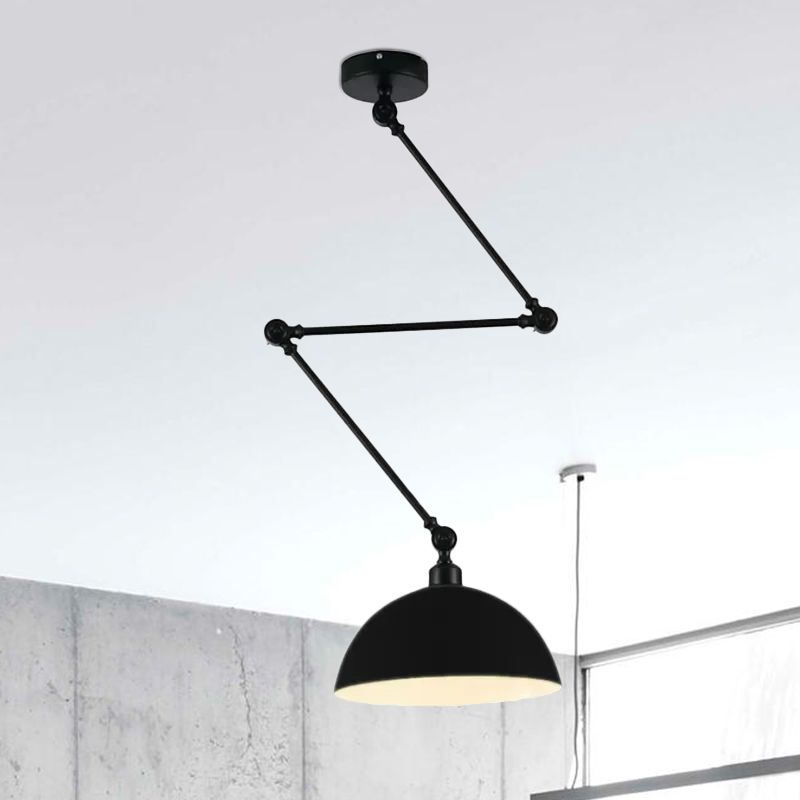 Aria Dôme Moderne LED Suspension Noir/Vert Métal Chambre à coucher - Neutralighting