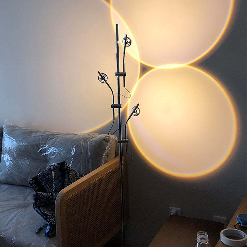 Mira Lampadaire Linéaire Minimaliste, Blanc Chaud/Naturel, Salon